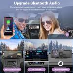2025 Carpuride Wireless Carplay & Android Auto with Dash Cam - 10.26 Inch HD IPS Touch Car Play Screen for Car, 4K Front & 1080P Rear Camera, Loop Recording, Bluetooth Audio, Mirror Link, GPS, Siri