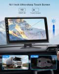 VOONOA RV Camera System with Carplay Android Auto, 5 1080P Backup Camera Dash Cam & 10.1" HD Android 13 Touch Screen Parking Monitoring Navigation DVR BT for RV Trailer Truck Camper Motorhome