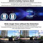 THINKWARE Q200 2CH Dash Cam 2K Front 1080P Rear Car Dashboard Camera, WiFi, WDR, Speed Red Light Alerts, ADAS, 256GB Max, Parking Monitor, Night Vision (32GB MicroSD, 12V Cigar, Hardwiring Cable, GPS)