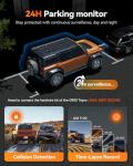 WOLFBOX G900 Tripro Cabin Version 3 Channel 4K Rear View Mirror Camera, STARVIS 2 IMX678 Night Vision,4K+1080P+2.5K Front Inside and Rear Mirror Dash Cam,5.8GHz WiFi,Voice Control,Includes 256GB Card