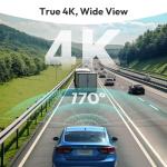 BOTSLAB 4k Dash Cam Front and Rear, 24/7 Parking Monitor with Hardwired Kit, 170° Ultra Wide Dashcam, ADAS, IMX415 Sensor, Night Vision, WDR, Loop Recording, 5G/2.4G WiFi & GPS, Free 64GB Card