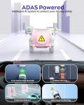 AI Dash Cam 4 Channel 360° View, 4K Advanced Driving System(Adas) Front and Rear Dash Camera for Cars,Built-in 5GHz Wi-Fi GPS, Voice Control, Free 128G Card,Night Vision,24H Parking Mode,with CPL