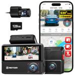 REDTIGER 530° Triple Dash Cam with Night Vision