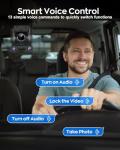 AI Dash Cam 4 Channel 360° View, 4K Advanced Driving System(Adas) Front and Rear Dash Camera for Cars,Built-in 5GHz Wi-Fi GPS, Voice Control, Free 128G Card,Night Vision,24H Parking Mode,with CPL
