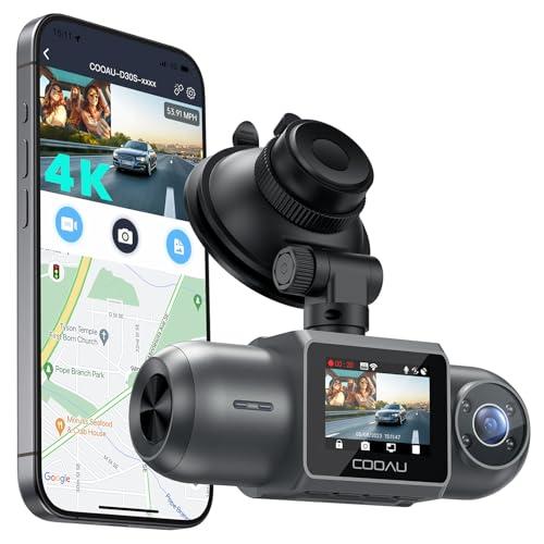 COOAU D30S 4K GPS Dual Dash Cam