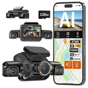HUPEJOS 5 Channel AI Dash Cam with 360° View