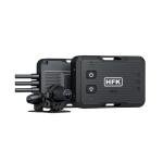 HFK HM201 Motorcycle Dash Cam, 1080P +1080P Motorcycle Camera Front and Rear, Stealth Design, IP67 Waterproof, 5G WiFi, Loop Recording, G-Sensor, Built in eMMC 64GB Storage, Support 512GB Max