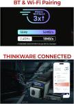 Thinkware 4K Dual Dash Cam, U3000 PRO Front & Rear with Sony STARVIS 2, Radar Parking, Super Night Vision 4.0, Wi‑Fi, GPS