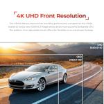 THINKWARE U3000 4K Dash Cam Front and Rear with OBD Cable, Built-in Wi-Fi GPS, STARVIS Image Sensor, Parking Mode (2CH Bundle)