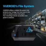 Vueroid S1 4K Infinite 2CH Dash Cam Front and Rear Car Camera, 4K, 2.5K Dashcam for Car, STARVIS 2, Night Vision, 24/7 Recording, 5G WiFi GPS, Car Surveillance Camera, Gifts for Men Women