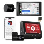 Cobra SC 250R Smart Dual View Front and Rear Dash Cam + Cobra Full HD (1080P) Cabin-View Accessory Camera (FV-CV2)