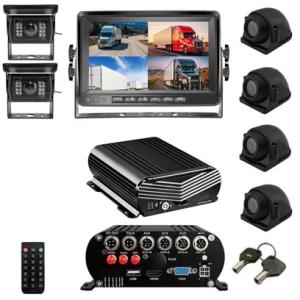 Falcon Eye Electronics Multi Cam Live Streaming 3-8 Cam System (6 Cam w/ 1TB Memory: (1) Black Box, (1) LCD, (4) HD cams, (2) Side cams (1) 9ft Cable, (2) 16ft Cable, (2) 32ft Cable, (1) 49ft Cable)