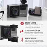 Bundle of Cobra SC 400D Smart Dash Cam with Rear Cam + Cobra Cabin-View Camera for SC Series Dash Cameras