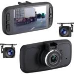 FalconEye Electronics EagleEye 2nd Gen Triple Cam 2K Dashcam, Records 3 Viewpoints Now with WiFi (Dash Cam + 128GB + No Hardwire Kit)