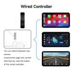 AlienRider M2PRO-204 Motorcycle Streaming Smart System,77G mmWave Radar Blind Spot Detection,Wireless CarPlay/Android Auto,Rear-View Streaming Lane Change Assist,1080P,G-Sensor(Host+Cameras+Radar)