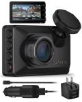 Garmin Dash Cam X210, Compact 1440p HD Dash Cam with a 140-degree Field of View, Built in Clarity Polarizer, Voice Controlled, GPS, 2.4” Display, Automatic Recording with Wearable4U Power Bank Bundle