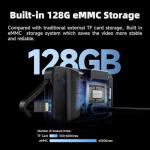 HFK HM603 Motorcycle Dash Cam Front and Rear, 2K Dual Motorcycle Camera, 3" Screen Display, GPS Navigation, Tire Pressure Monitoring, IP67 Waterproof, 5G WiFi, G-Sensor, Built in eMMC 128GB Storage