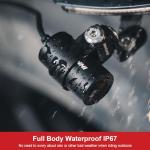 INNOVV K7 Motorcycle Dash Cam, 2K + 2K Front and Rear Camera with EIS Anti-Shake, Motorcycle DashCam with 24hr Sentry Mode, Emerg Auto Save GPS, App Connect, IP67 Waterproof, Max Support 512 GB