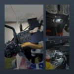 HFK HM502 Motorcycle Dash Cam Front and Rear, 1080P + 1080P Motorcycle Camera, IP67 Waterproof, 5G WiFi, 150° Wide Angle, Night Vision, G-Sensor, Built in eMMC 128GB Storage, Support 512GB Max