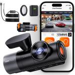 【Bundle: Vantrue N5 4 Channel WiFi Dash Cam + Hardwire Kit + CPL Filter + Remote Control】 2.7K+1080P*3 Front Rear Inside Camera with Side View, STARVIS 2, Voice Control, GPS, 24H Parking Mode