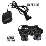 FalconEye Electronics EagleEye 2nd Gen Triple Cam 2K Dashcam, Records 3 Viewpoints Now with WiFi (Dash Cam + 128GB + No Hardwire Kit)