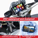 INNOVV N1Pro Motorcycle Carplay Dash Cam, 6" Touch Screen Support Android Auto & iOS, 1080P + 1080P Front and Rear Camera with GPS Navigation, Music, 5.8G Wi-Fi, IP67 Waterproof, App Connect