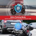 INNOVV K7 Motorcycle Dash Cam, 2K + 2K Front and Rear Camera with EIS Anti-Shake, Motorcycle DashCam with 24hr Sentry Mode, Emerg Auto Save GPS, App Connect, IP67 Waterproof, Max Support 512 GB