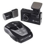 Cobra SC 200D Smart Dash Cam and RAD 480i Laser Radar Detector – QHD+ 1600P Video Recording, Voice Commands, Included Rear-View Cam, Bluetooth Connectivity, LaserEye Front and Rear Detection, Black