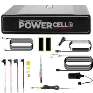 BlackboxMyCar PowerCell 8 Dash Cam Battery Pack (with Spliced Hardwiring Kit for Thinkware Dash Cams)