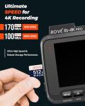 ROVE R3 Dash Cam | Hardwire Kit | 512GB Micro SD Card | CPL Filter
