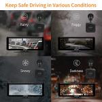 LANMODO Night Vision System with IP67 Rear Camera (Front Cam and Rear)