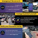 Nextbase 622GW Dash Cam with Rear Window Cam & 64GB Micro SD Card Bundle - True 4K 30fps UHD Recording Dash Cam, Wi-Fi, GPS, Bluetooth, Alexa Enabled, Image Stabilization, Parking Mode