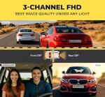 BlackVue DR770X Box-3CH Pro with Free SD Card | 3 Small Cameras (Full HD Front-Interior-Rear) + Secure Recording Box, Parking Mode, Up to 512GB, Wi-Fi, GPS, Cloud Features (64GB)