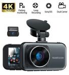 Toguard 4K Dual Dash Cam with 3-Inch LCD