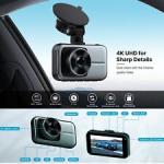 Toguard 4K Dual Dash Cam with 3-Inch LCD