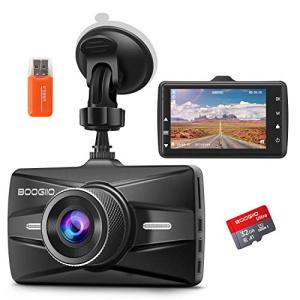 BOOGIIO 1080P FHD Dash Cam Front, 3'' IPS Screen