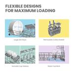 Comfee Black Countertop Dishwasher for 6 Place Settings