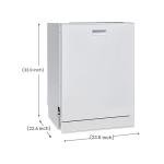 Equator 24" Built-In White Dishwasher, 15 Settings