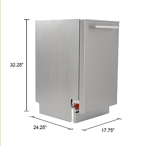 West Bend 45.7cm Built-In Dishwasher, Stainless Steel