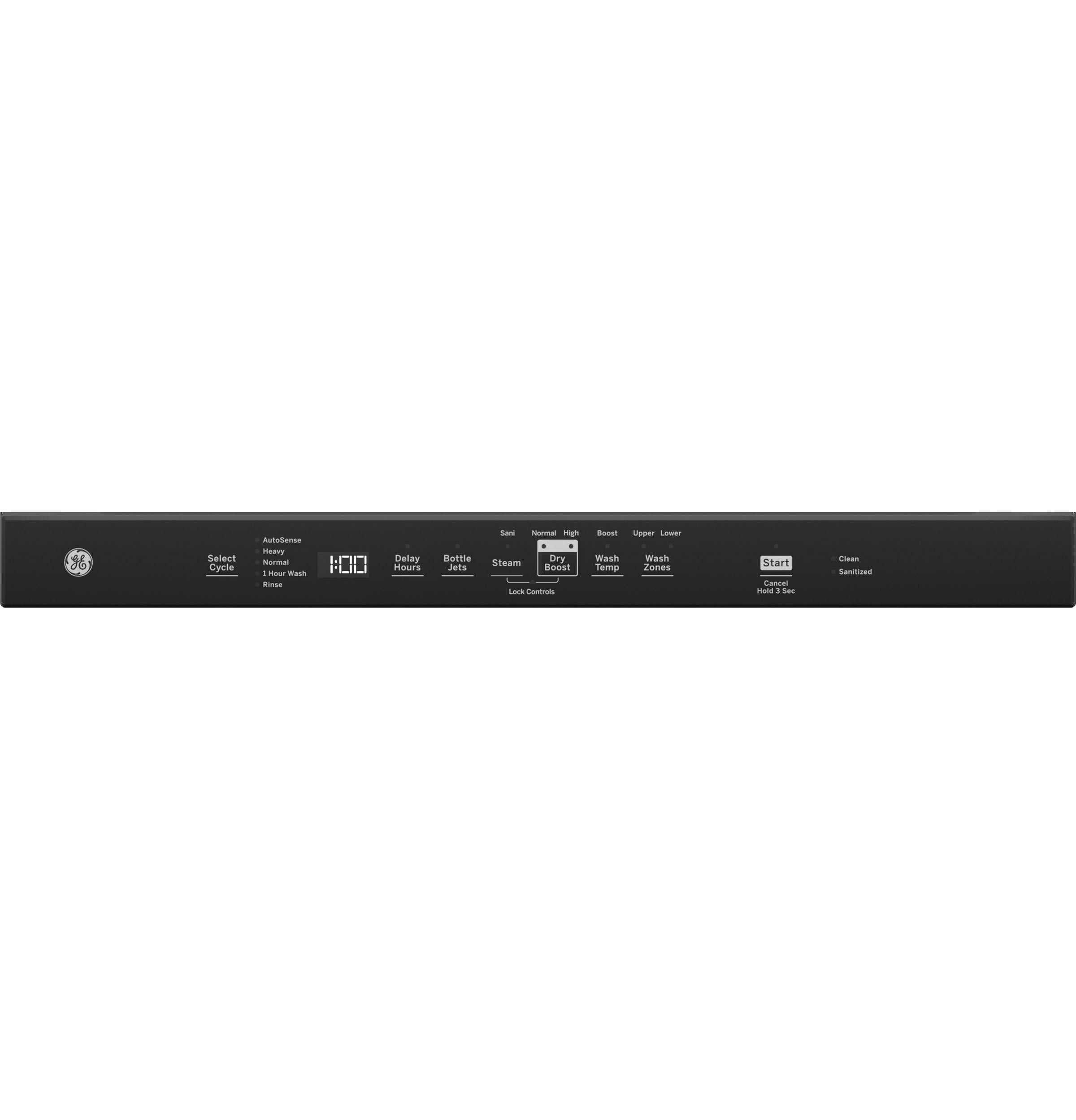GE Top Control Dishwasher with Sanitize Cycle & Dry Boost