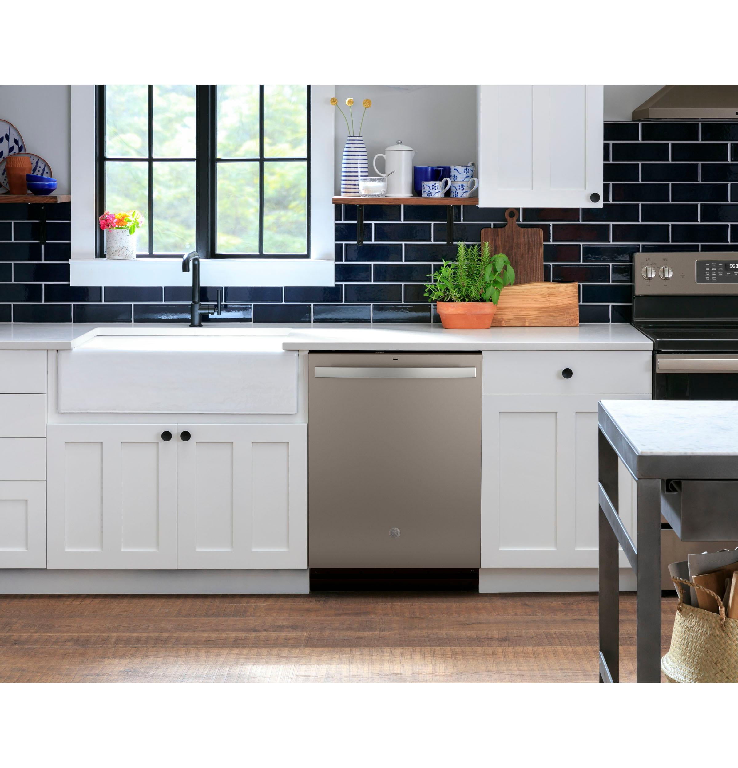 GE Top Control Dishwasher with Sanitize Cycle & Dry Boost
