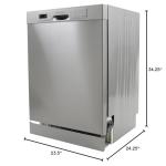West Bend Built-In Dishwasher with 3 Wash Options