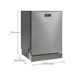 Equator 24" Top Control Dishwasher: 3 Rack Silver