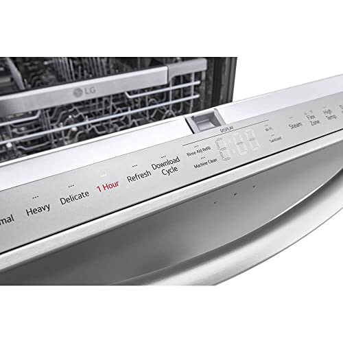 LG Stainless Steel Smart Dishwasher, Top Control, 42dBA