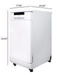 Portable Energy Star Dishwasher with 6 Wash Programs