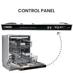 Equator 24" Top Control Dishwasher: 3 Rack Silver