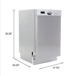 Avanti 18-Inch Dishwasher with LED Display, Stainless Steel