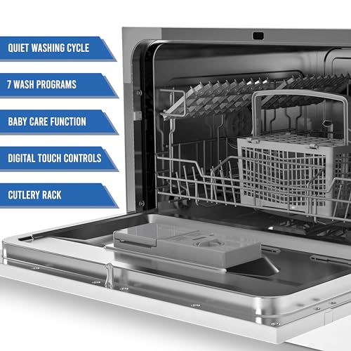 Farberware Compact 6-Place Setting Portable Mini Dishwasher