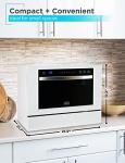 BLACK+DECKER BCD6W 6 Place Setting Portable Compact Dishwasher