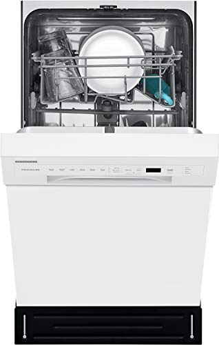 Compact Frigidaire Front Control Dishwasher in White